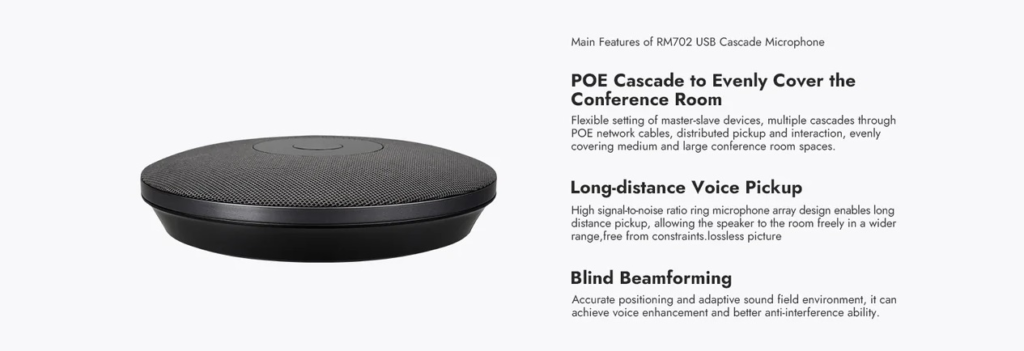 RM702 Cascade Microphone | Wireless Conference Microphone with Speaker | Best Conference Mic