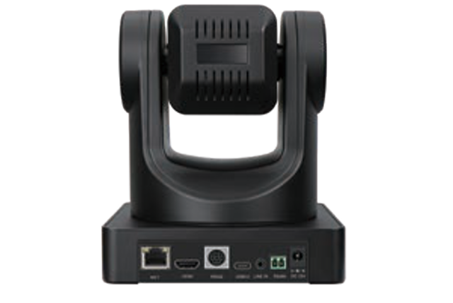 a black video camera on a white background